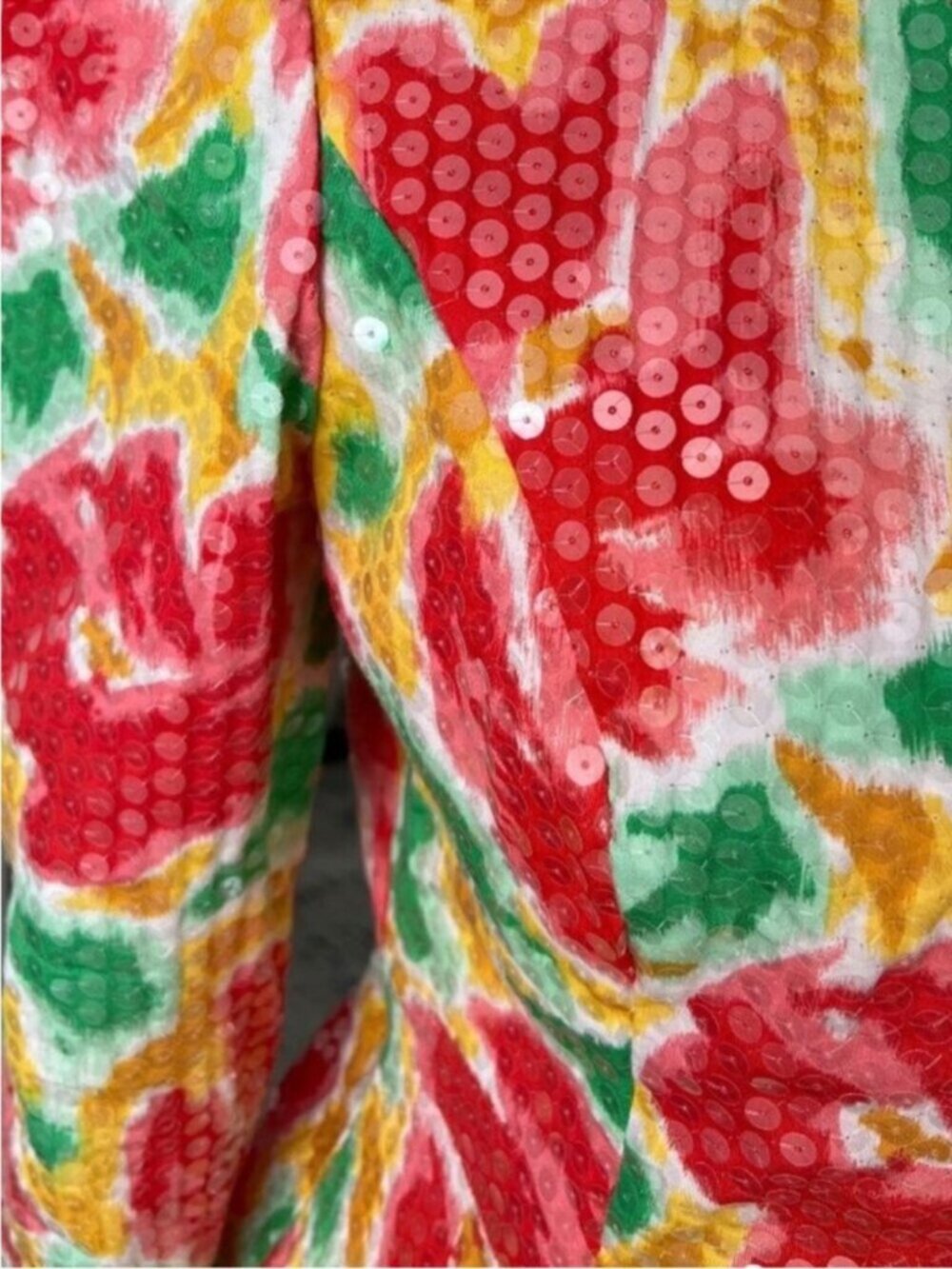 Womens Vintage Skirt Suit Medium Formal Set Silk Blazer Small Art To Wear MOB
